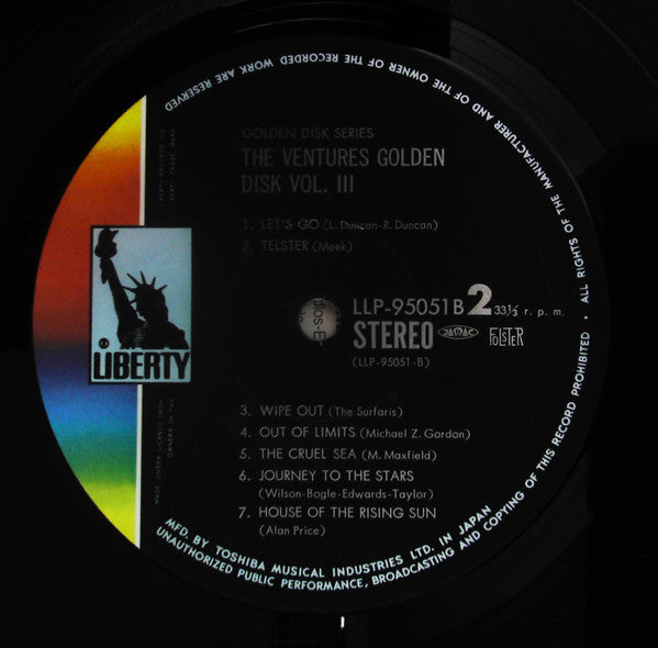 The Ventures - Golden Disk Vol.3 (2xLP, Comp, Ora)