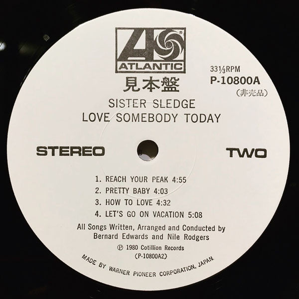 Sister Sledge - Love Somebody Today (LP, Album, Promo)