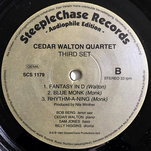 Cedar Walton Quartet - Third Set (LP, Album, RE)