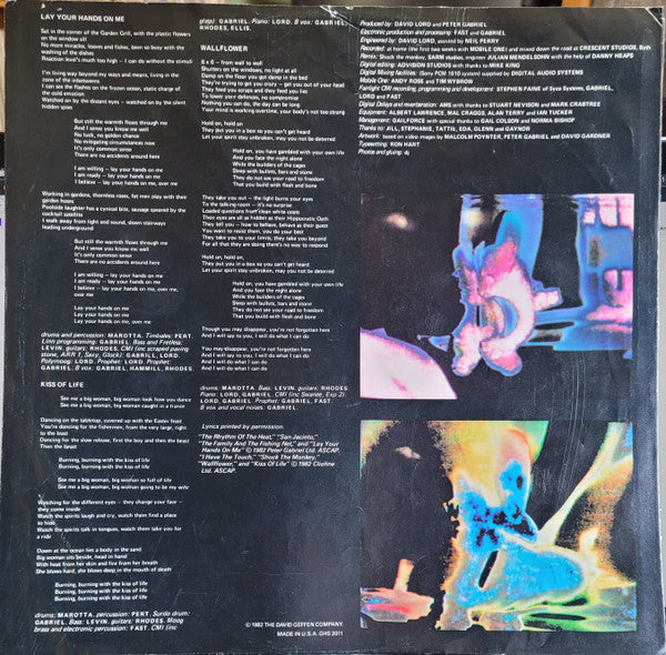 Peter Gabriel - Security (LP, Album)