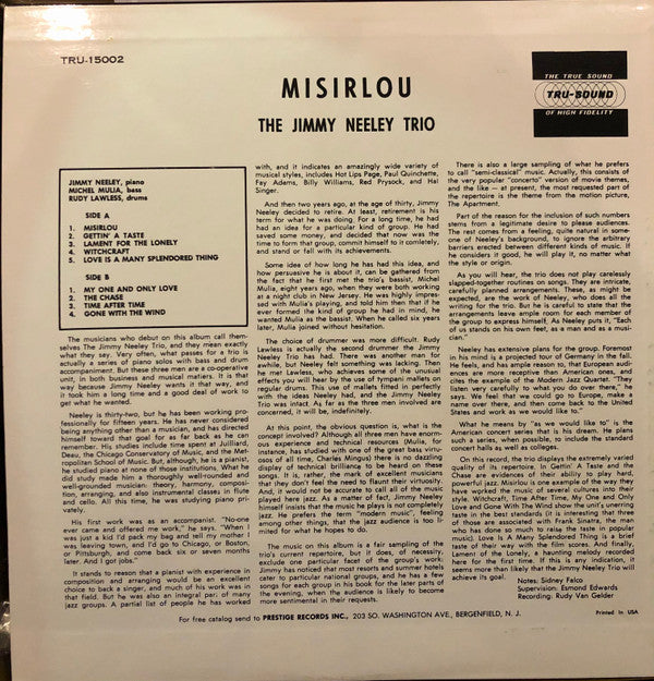 The Jimmy Neeley Trio - Misirlou  (LP, Album)