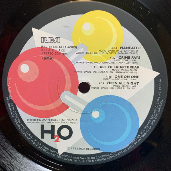 Daryl Hall + John Oates* - H₂O (LP, Album, Dro)