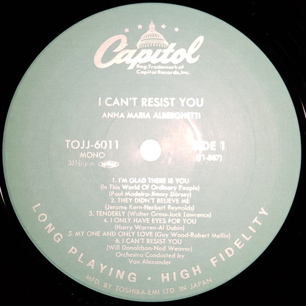 Anna Maria Alberghetti - I Can't Resist You (LP, Album, Mono, RE)