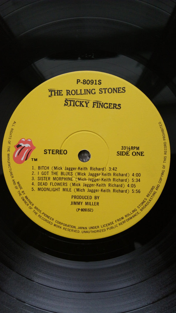 The Rolling Stones - Sticky Fingers (LP, Album, M/Print, Zip)