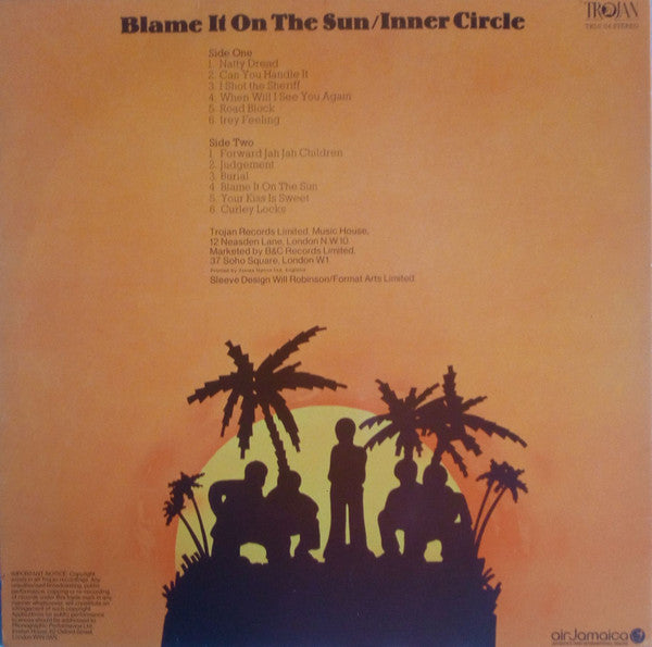 Inner Circle - Blame It On The Sun (LP, Album, RE)