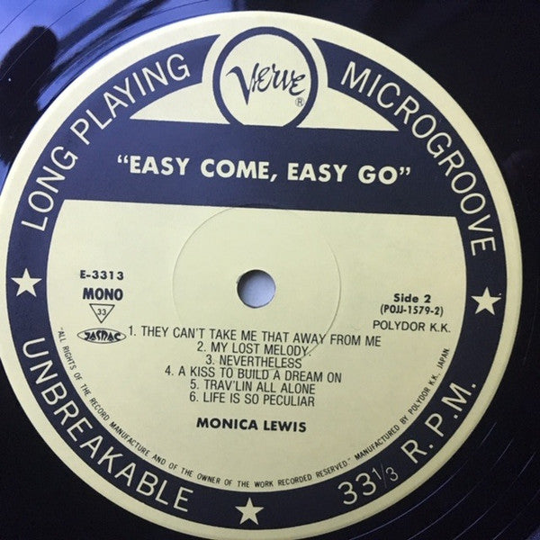 Monica Lewis - Easy Come, Easy Go (LP, Album, Mono, Ltd, RE)