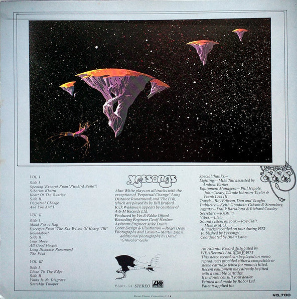 Yes - Yessongs (3xLP, Album)