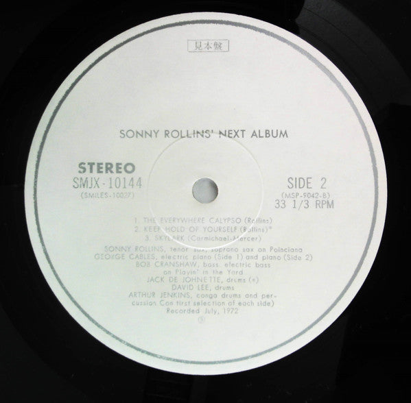 Sonny Rollins - Next Album (LP, Album, Promo)