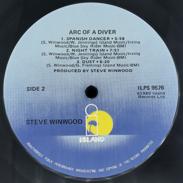 Steve Winwood - Arc Of A Diver (LP, Album, Los)