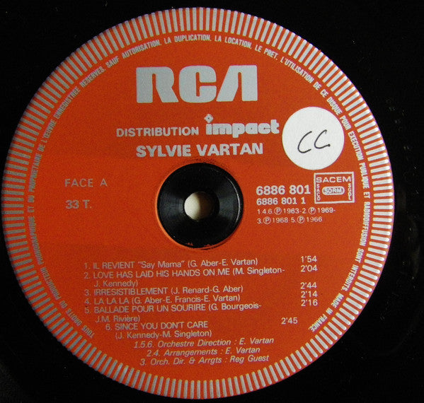 Sylvie Vartan - Sylvie Vartan (LP, Comp)