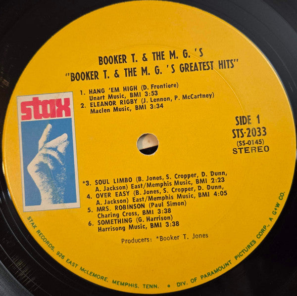 Booker T & The MG's - Booker T. & The M.G.'s Greatest Hits(LP, Comp...