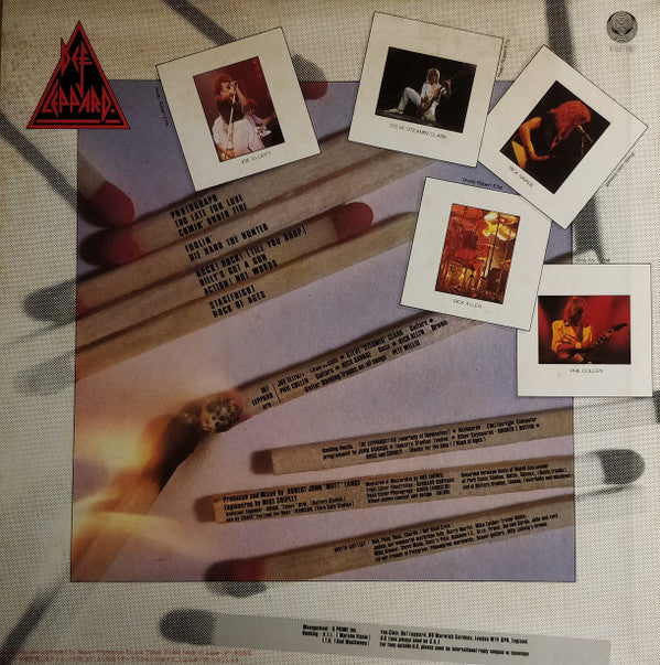 Def Leppard - Pyromania (LP, Album, Red)