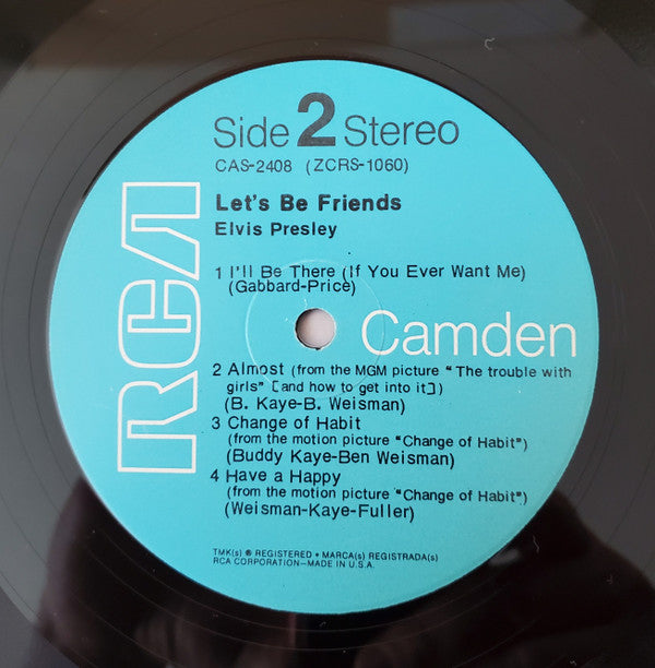 Elvis* - Let's Be Friends (LP, Comp, Mono, Ind)