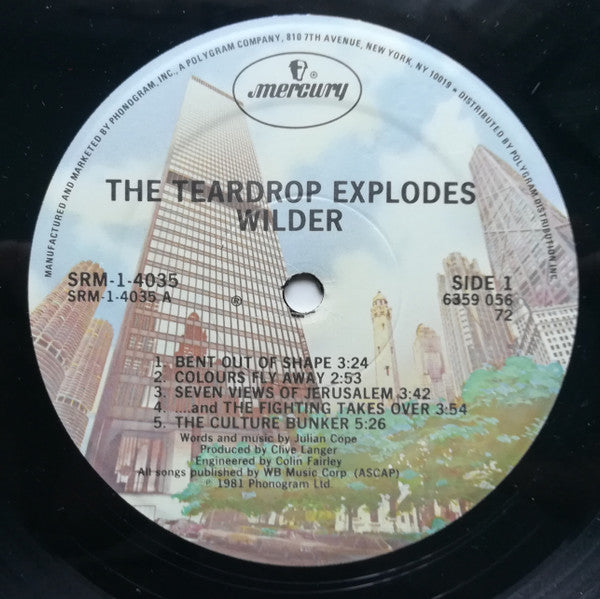 The Teardrop Explodes - Wilder (LP, Album, Ric)