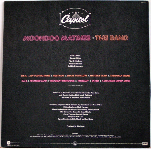 The Band - Moondog Matinee (LP, Album, Pos)