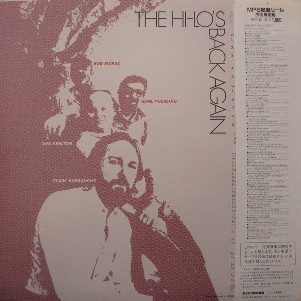 The Hi-Lo's - Back Again (LP, Album, Ltd)