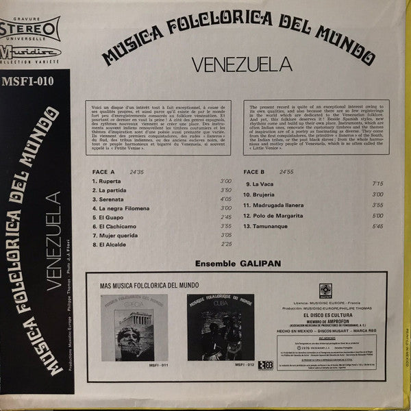 Ensemble Galipan - Venezuela (LP)