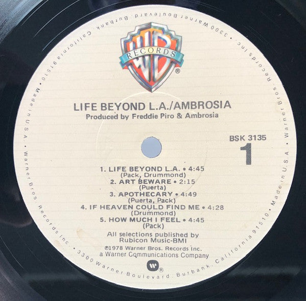 Ambrosia (2) - Life Beyond L.A. (LP, Album)
