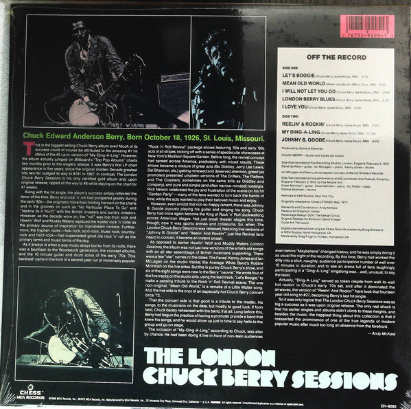 Chuck Berry - The London Chuck Berry Sessions (LP, Album, RE)