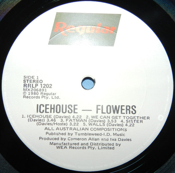 Flowers (4) - Icehouse (LP, Album, RE)