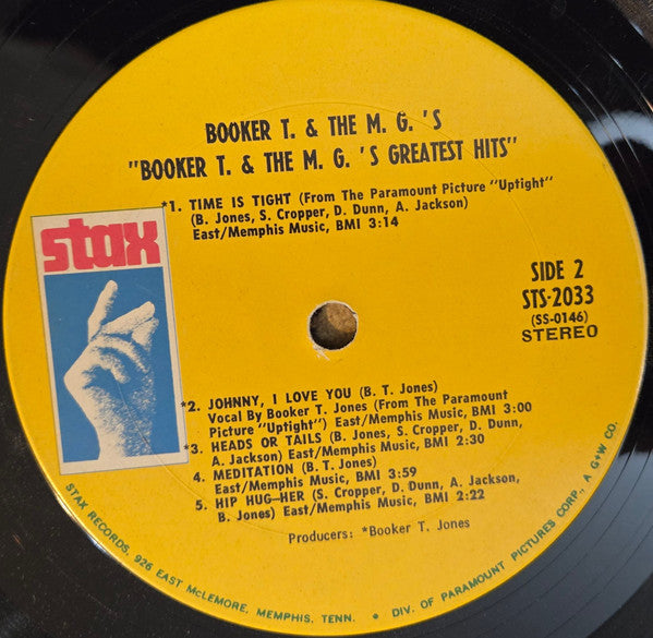 Booker T & The MG's - Booker T. & The M.G.'s Greatest Hits(LP, Comp...