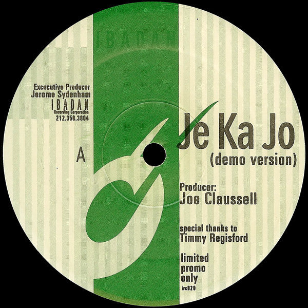 Joe Claussell - Je Ka Jo (Demo Version) (12"", S/Sided, Ltd, Promo)