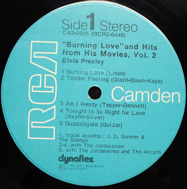 Elvis* - Burning Love And Hits From His Movies Vol. 2 (LP, Comp, Roc)