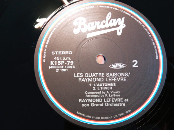 Raymond Lefèvre - Les Quatre Saisons = 四季 (12"")