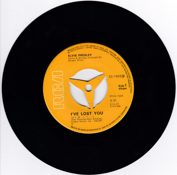 Elvis Presley - I've Lost You (7"", Single)