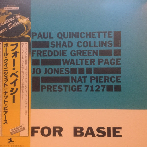 Paul Quinichette - For Basie (LP, Album, Mono, RE)