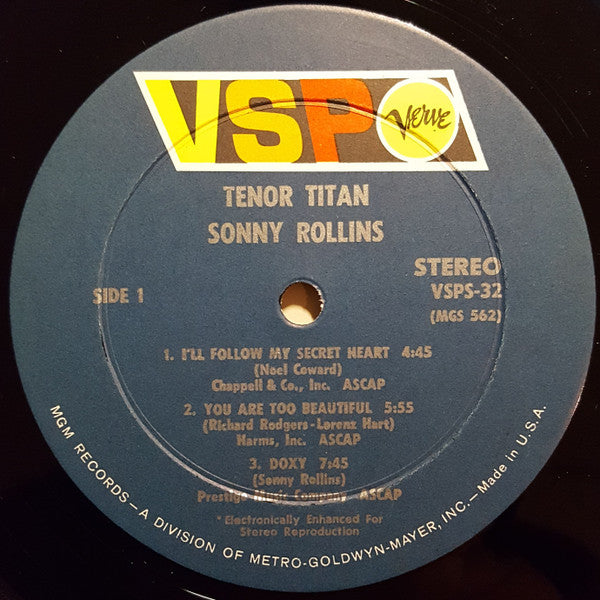 Sonny Rollins - Tenor Titan (LP, Comp)