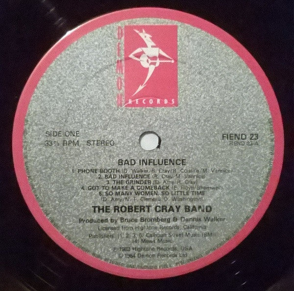 The Robert Cray Band - Bad Influence (LP, Album, Gre)