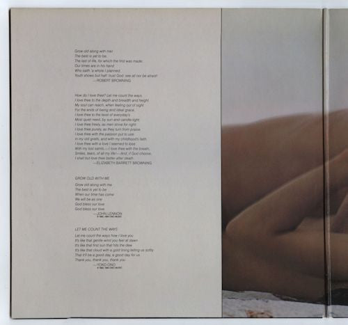John Lennon & Yoko Ono - Milk And Honey (LP, Album, Gat)