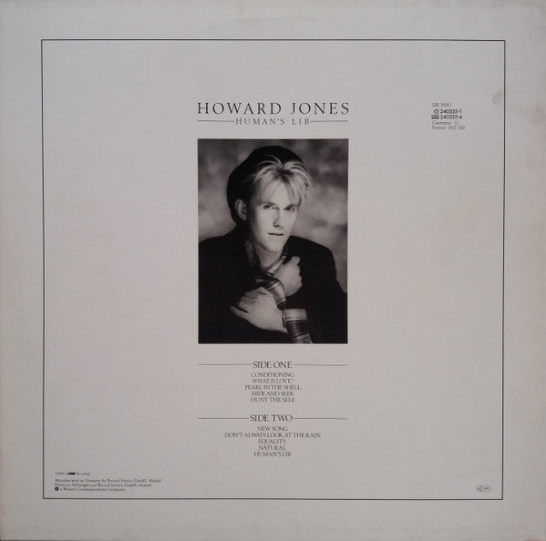 Howard Jones - Human's Lib (LP, Album, Bla)