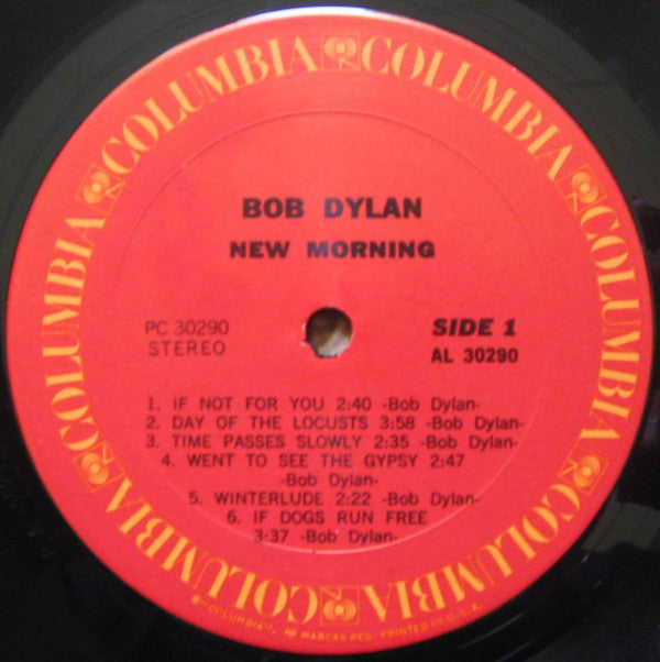 Bob Dylan - New Morning (LP, Album, RE)