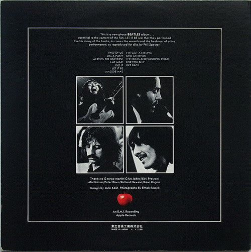 The Beatles - Let It Be (LP, Album, Red)