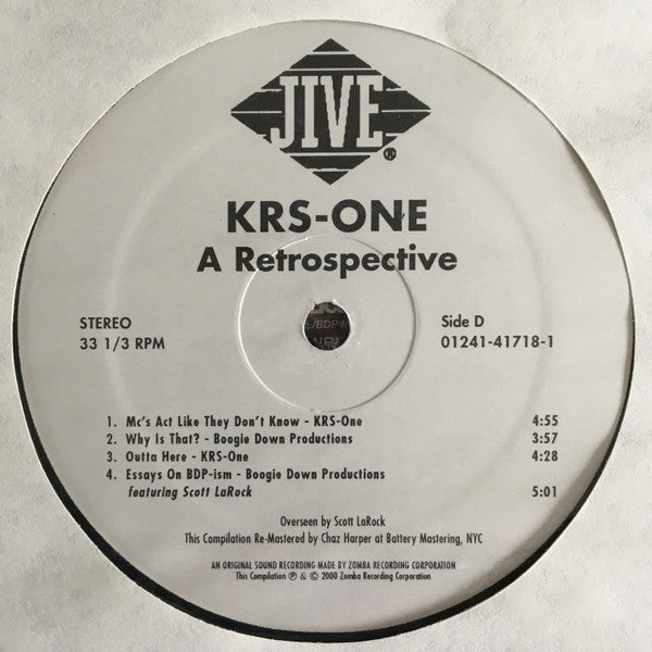 KRS-One - A Retrospective (2xLP, Comp)