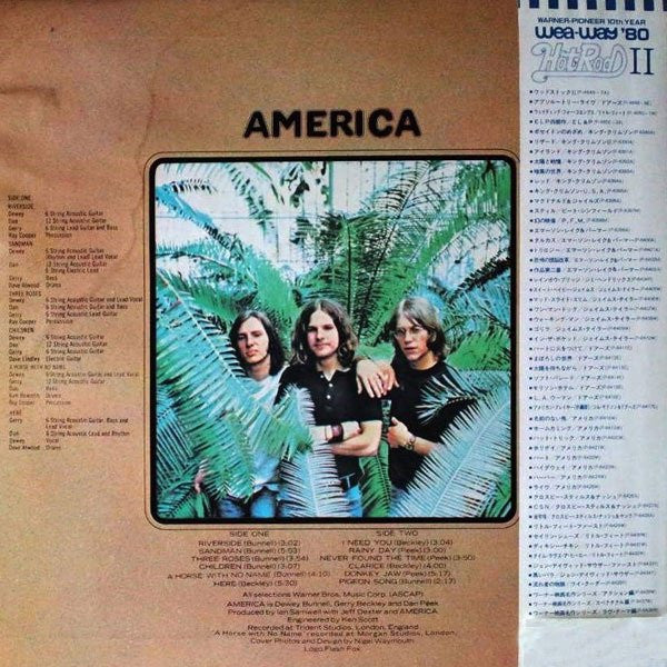 America (2) - America (LP, Album, RE)