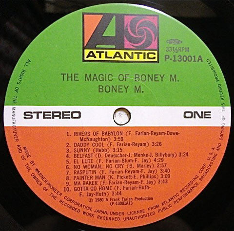 Boney M. - The Magic Of Boney M. - 20 Golden Hits (LP, Comp)