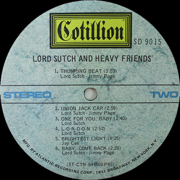 Lord Sutch And Heavy Friends - Lord Sutch And Heavy Friends(LP, Album)