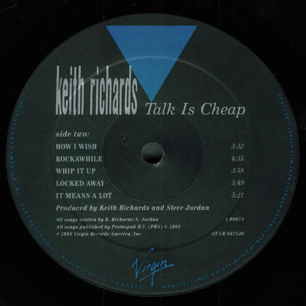 Keith Richards - Talk Is Cheap (LP, Album, All)