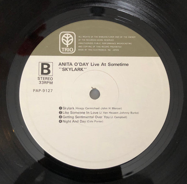 Anita O'Day - Skylark – Live at Sometime (LP, Album)