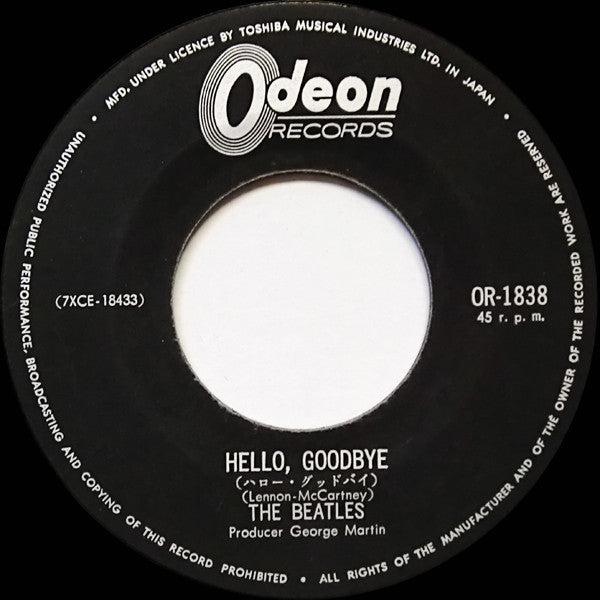 The Beatles - Hello Goodbye / I Am The Walrus (7"", Single, Mono)