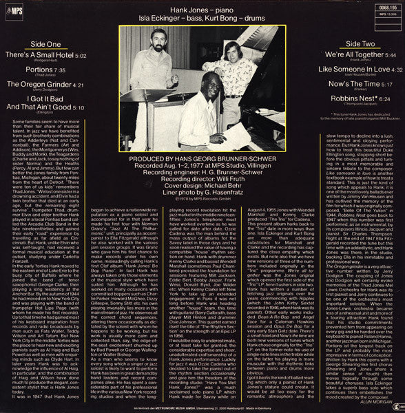 Hank Jones Trio - Have You Met This Jones? (LP, Album)