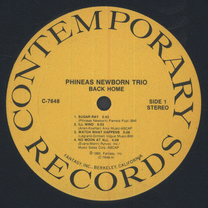Phineas Newborn Jr. - Back Home (LP, Album)