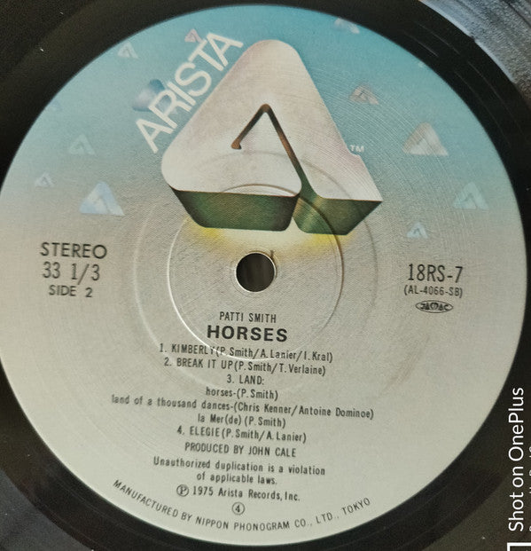 Patti Smith - Horses (LP, Album, RE)