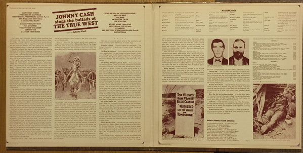 Johnny Cash - Sings The Ballads Of The True West (2xLP, Album)