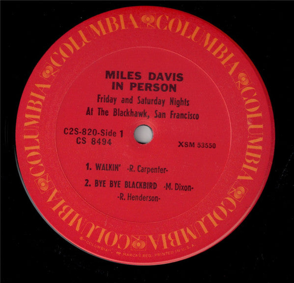 Miles Davis - In Person Friday And Saturday Nights At The Blackhawk...