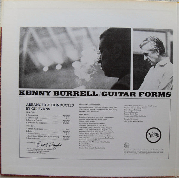 Kenny Burrell - Guitar Forms (LP, Album, RE, Gat)