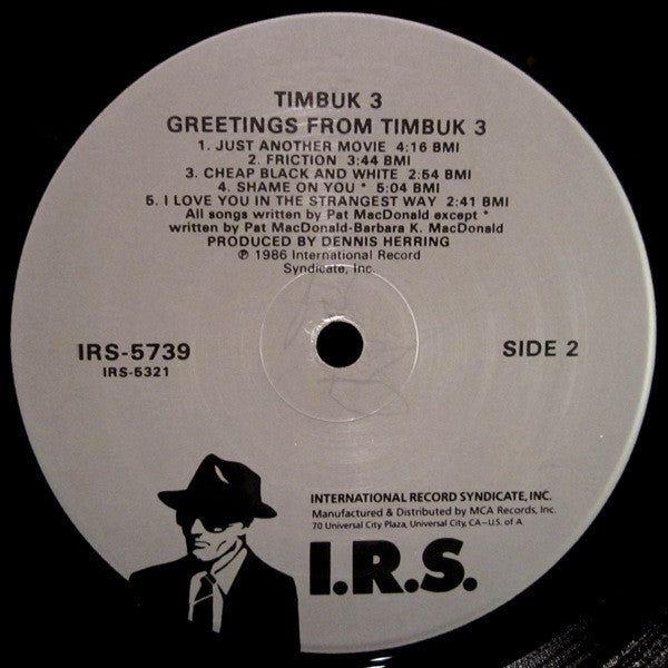 Timbuk 3 - Greetings From Timbuk 3 (LP, Album, Glo)